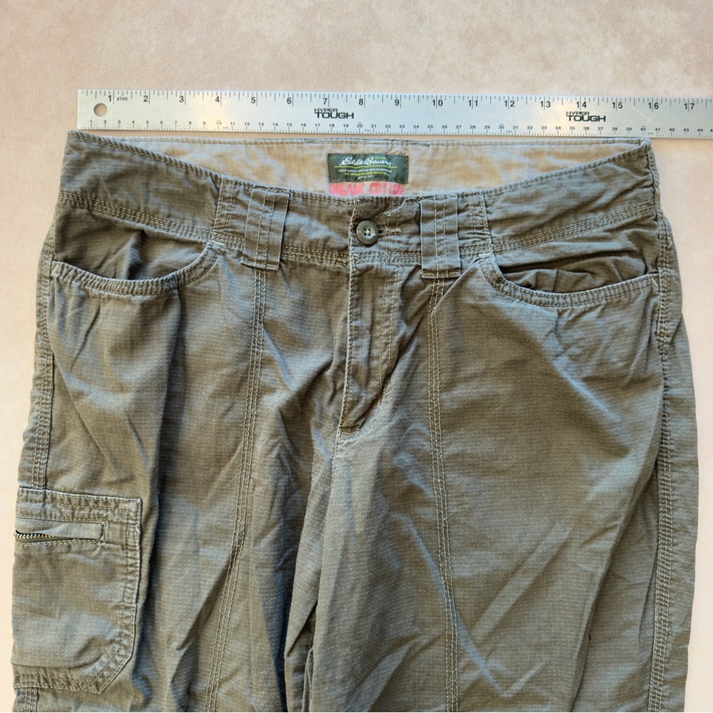 Eddie Bauer Olive Green Cargo Capris - Picture 3 of 8